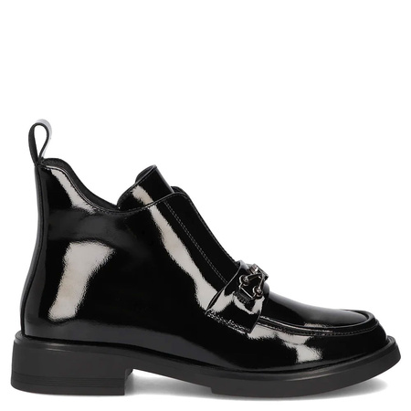 Filippo Patent Leather Ankle Boots Insulated Black DBT7318/25BK