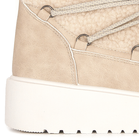 Filippo Women's beige insulated snow boots
