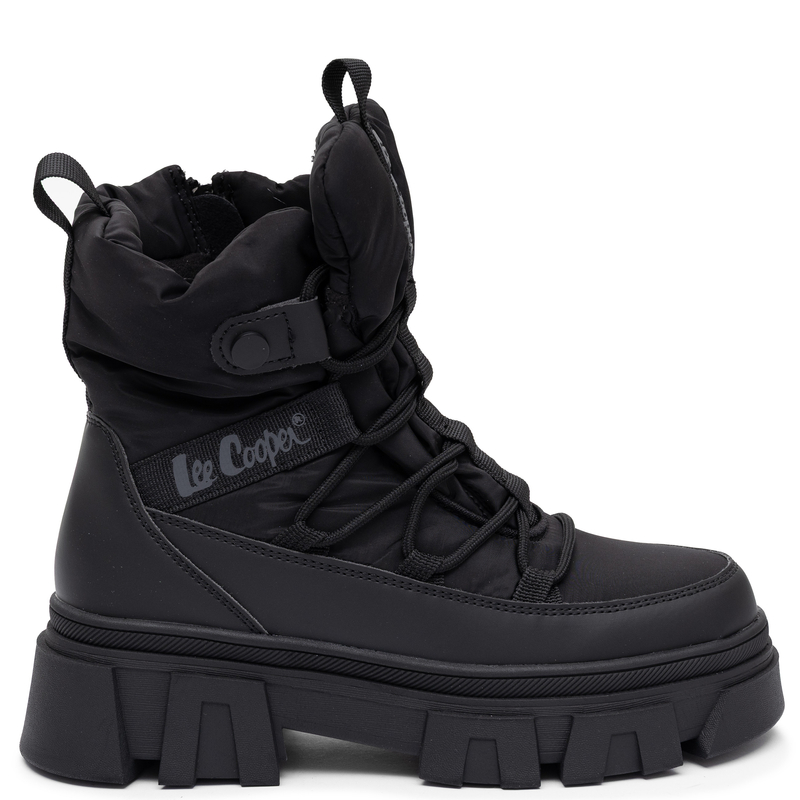 Lee Cooper Zimowe Ocieplane Botki Na Platformie Czarne LCJ-26-01-4628LA