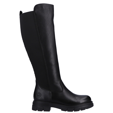 Rieker Skórzane Kozaki Damskie Czarne Z9158-00-BLK