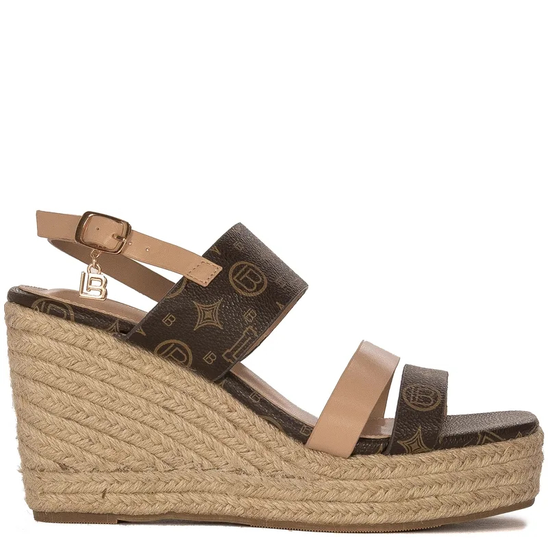 Laura Biagiotti Women Sandals On Heel Brown