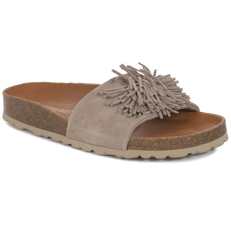 Verbenas Reina Velour Piedra Slides