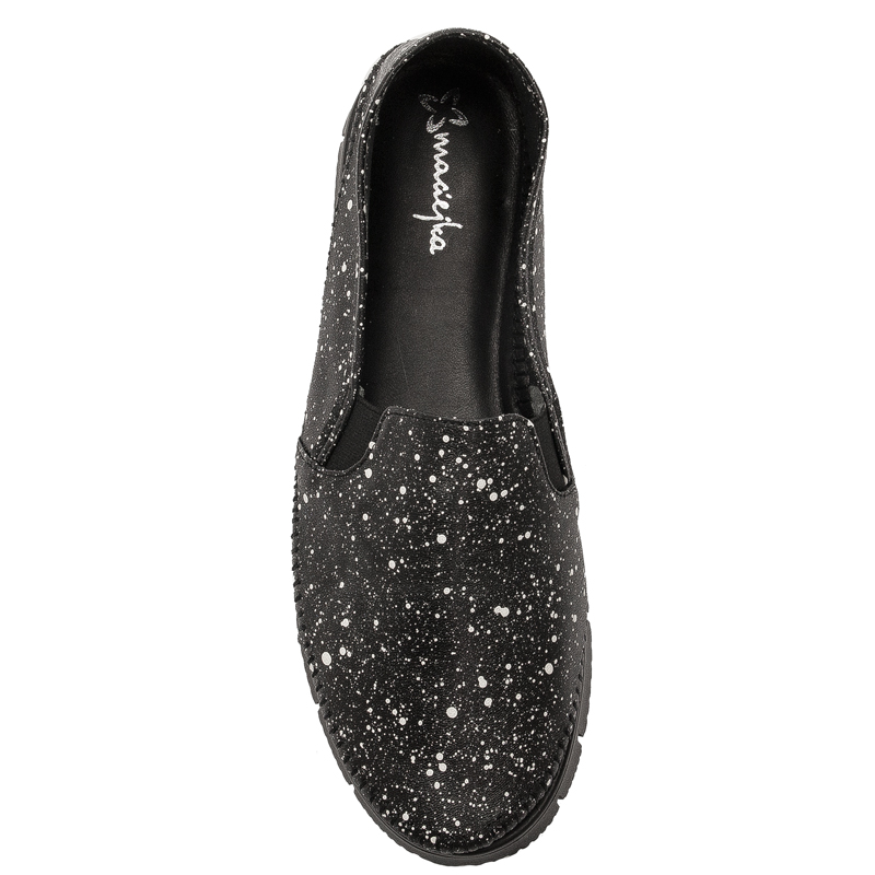 Maciejka Black with Dots Low Shoes