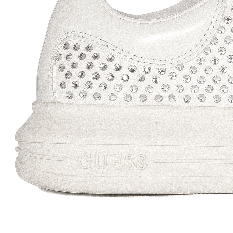 Guess Women Low Shoes White Laced