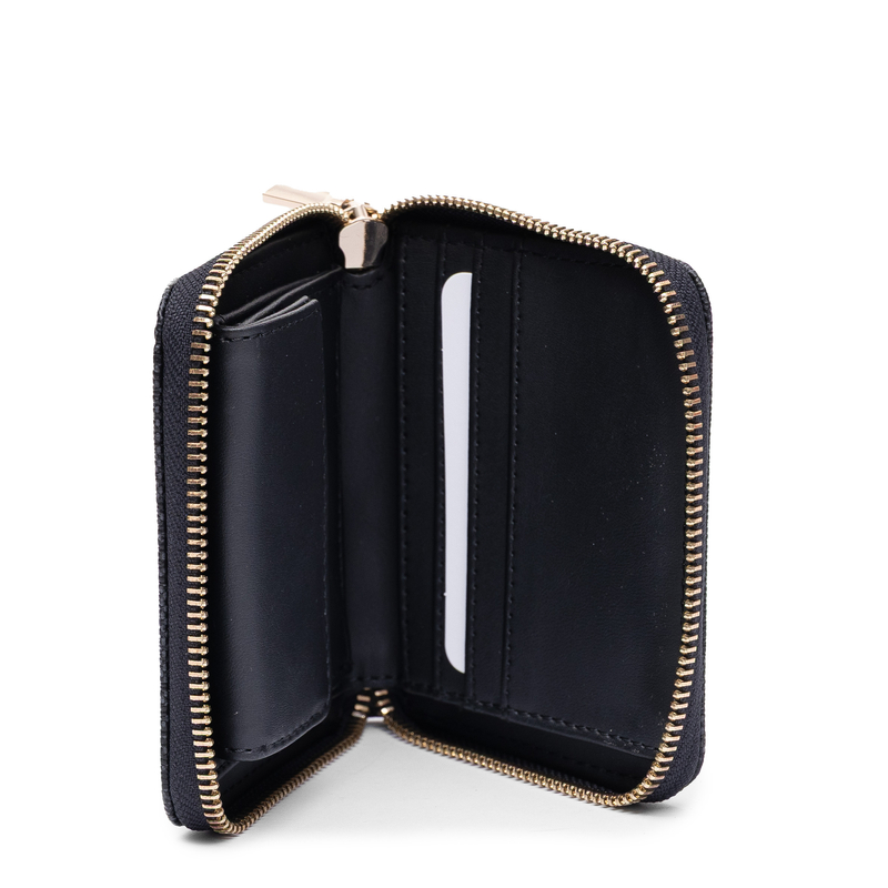 Guess Elegancki Zapinany Na Zamek Portfel Damski Czarny SWSG7459137-COAL