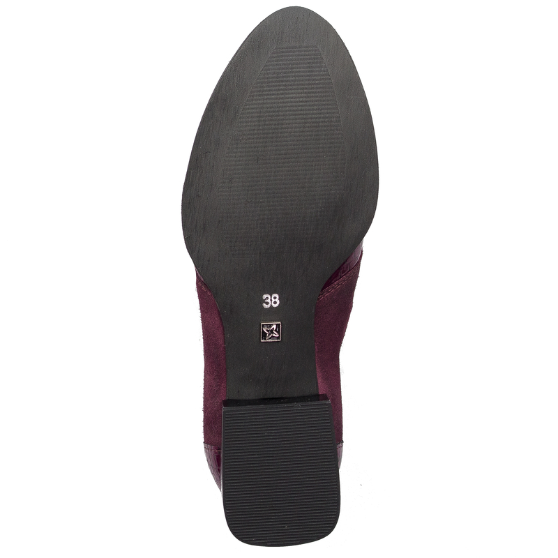 Maciejka 04744-48/00-7 Burgundy Lace-up Boots