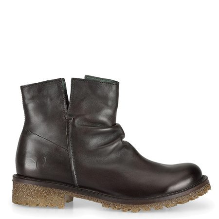 Felmini Women's Brown Leather Ankle Boots