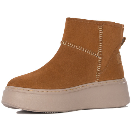 Maciejka Velour Snow Boots with Faux Shearling Lining Russet 06257-29/00-4