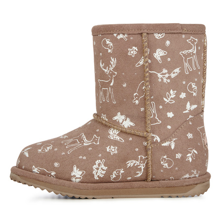 Buty EMU Australia botki dziecięce Woodland Brumby Mushroom