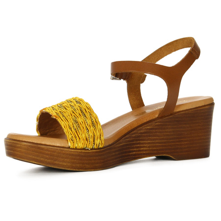 Maciejka Women's Leather Sandals Gold