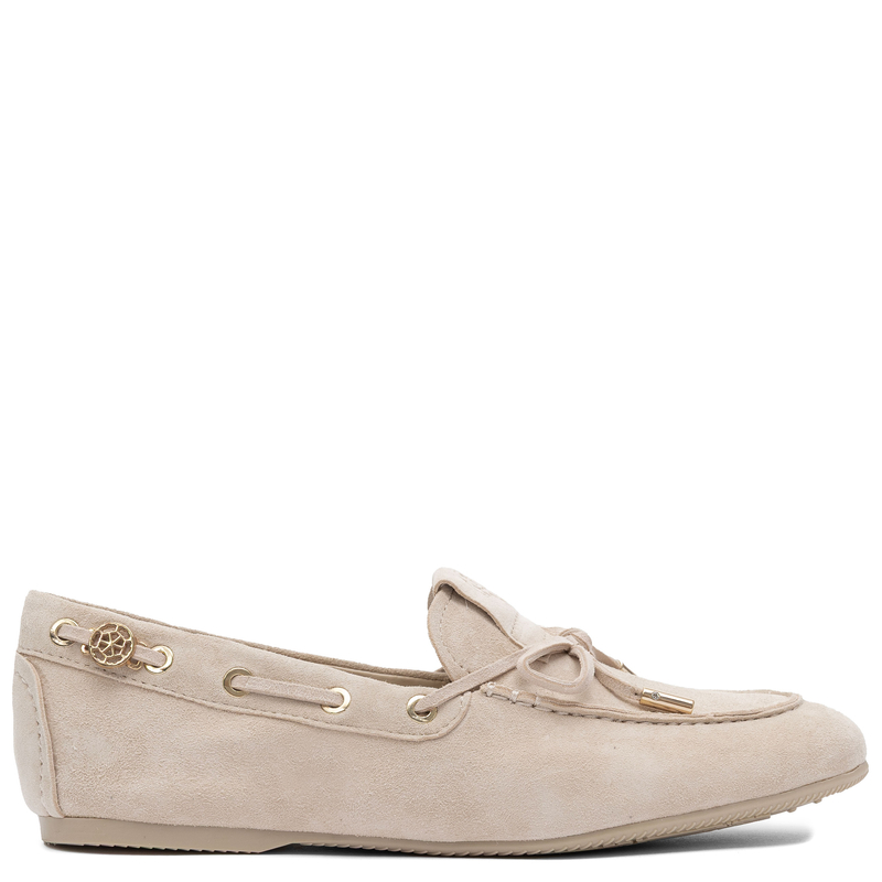 Guess Suede Loafers Women’s Bow Detail Beige FLPAISSUE14 BEIGE
