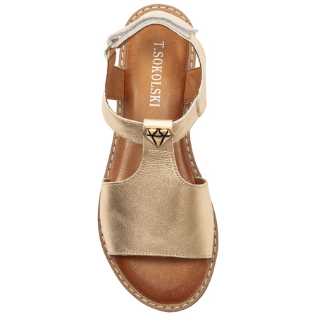 T.Sokolski Women's Gold Sandals