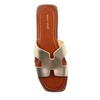 Sergio Leone Women's gold flip-flops
