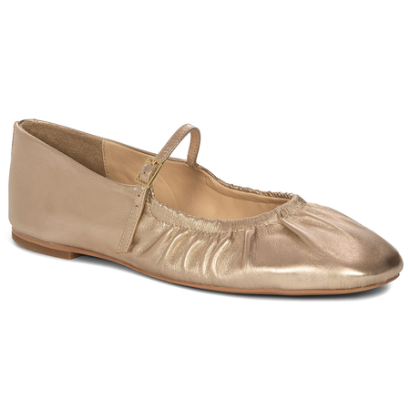 Inuovo Women's Gold Leather Loafers C52010-GOLD