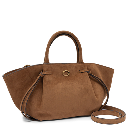Guess Sestri Classic Women's Tote Bag Large A4 Suede Cognac Brown HWSG2237060-COGNAC   