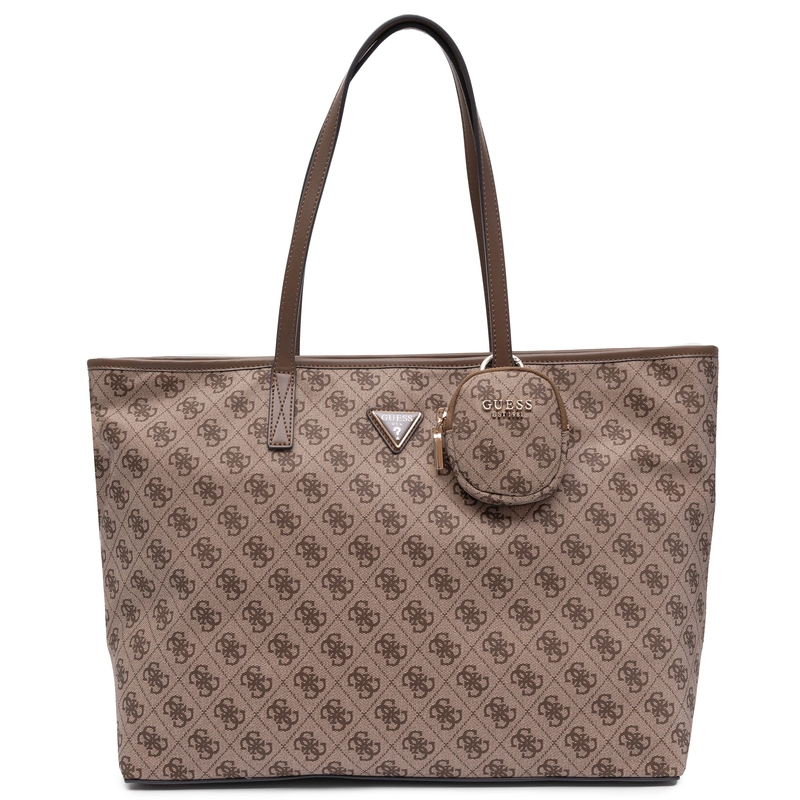 Guess Noelle Klasyczna Torba Damska Duża A4 Beżowa TWNB2168240-CAMEL