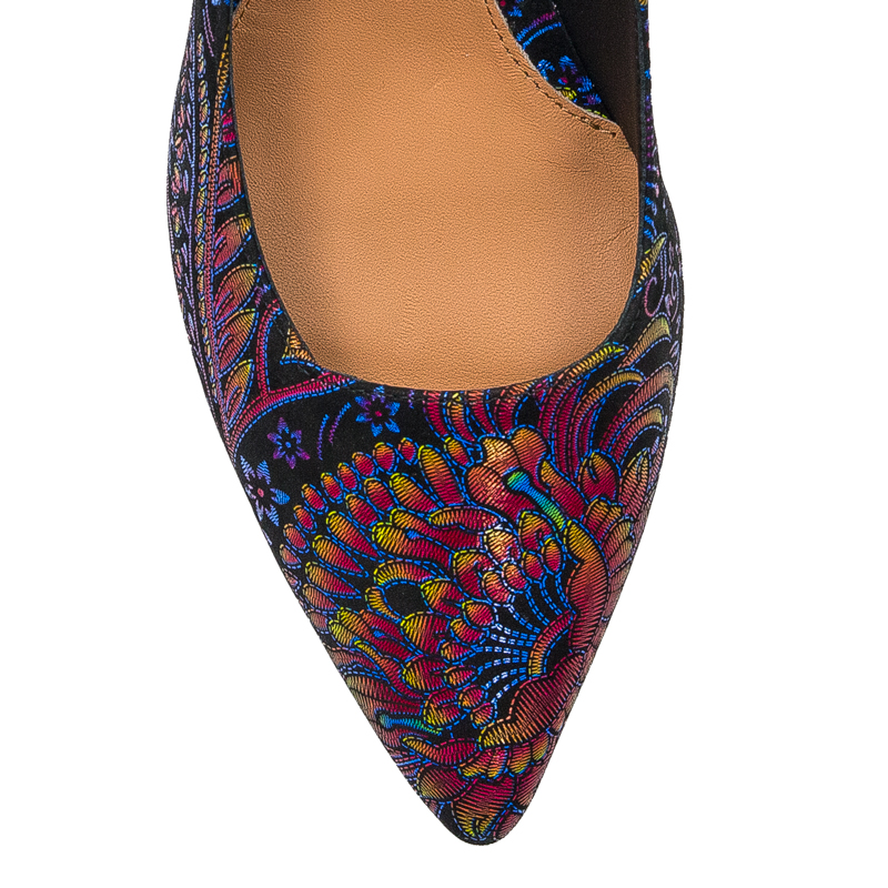 Visconi velor leather women's Paw Kolor Pumps