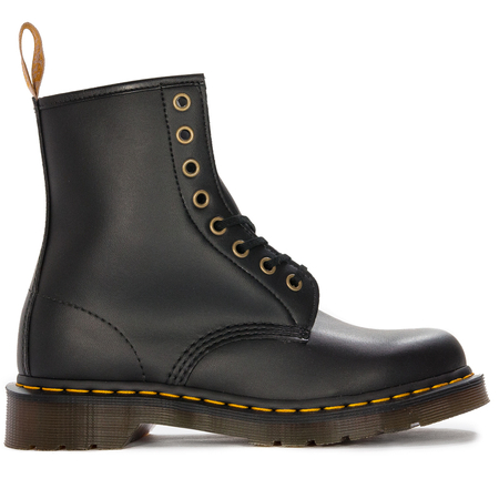 Dr. Martens Botki glany damskie skórzane Vegan 1460 Black