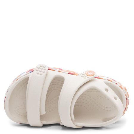 Crocs Classic Marbled Sandal Sandały Dziecięce Wzorzysta Podeszwa Beżowe 212528-2MK