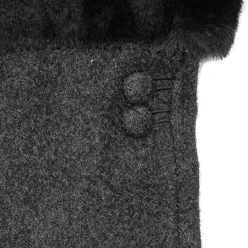 Venezia Unisono Sun 164-FG3181 Nero Black Gloves