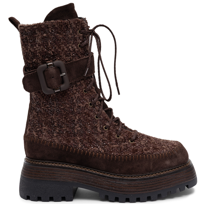 Maciejka Women's Brown Leather Platform Ankle Boots 07607-02/00-8
