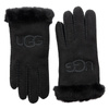 UGG GLOVES 20931 W SHEEPSKIN EMBROIDER GLOVE BLACK