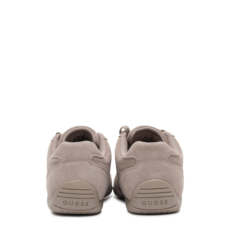 Guess Zamszowe Sneakersy Damskie Niskoprofilowe Sznurowane Beżowe FLPGABSUE12 SAND