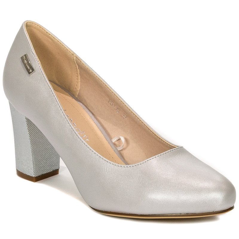 Sergio Leone PB130 Silver Pearl Pumps
