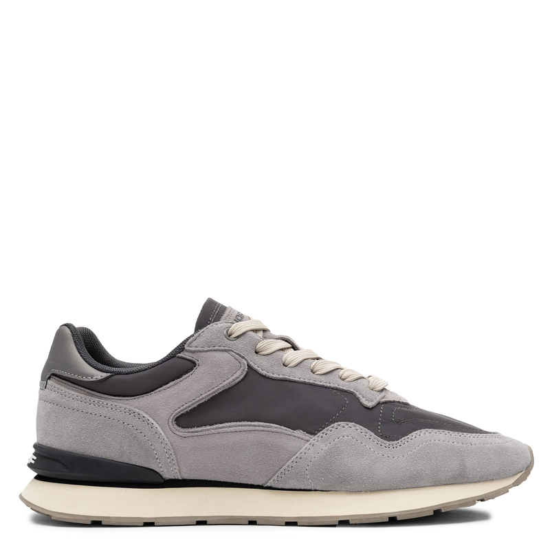 Hoff Retro Sneakers Leather-Textile Trainers Grey 12602402
