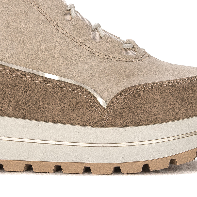 Rieker platform warned Beige Boots