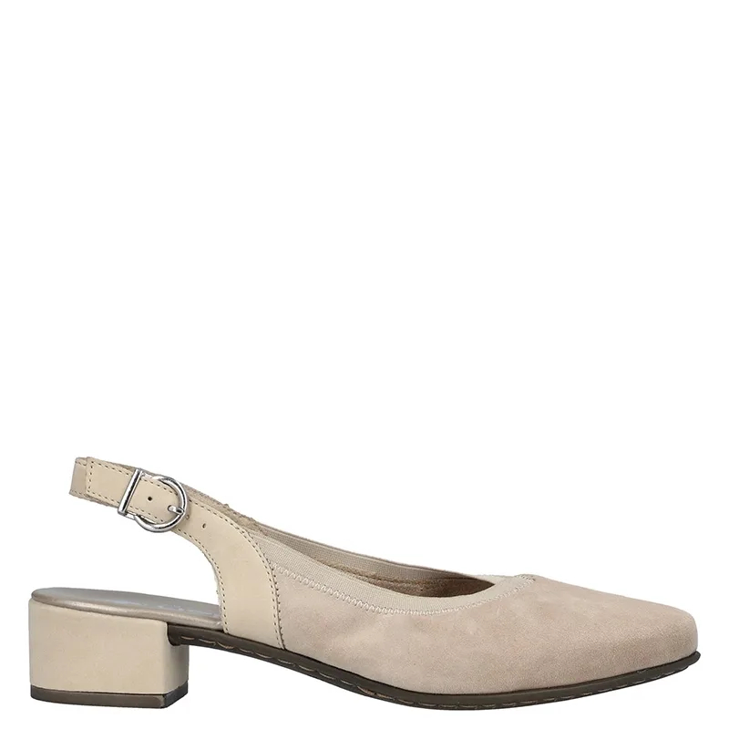 Rieker Women's Leather Shoes Beige 47063-60 