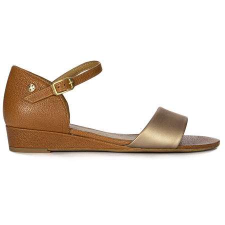 Maciejka 06486-29/00-1 Women Brown + Gold Sandals