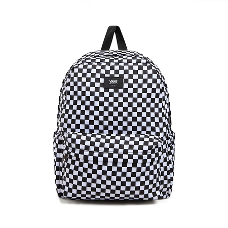 Old Skool Check Backpack Black and White