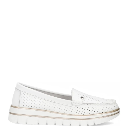 Filippo Leather White Low Shoes