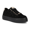 Filippo Black Leather Sneakers
