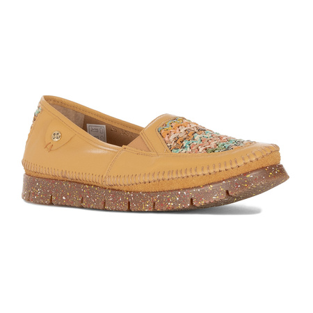 Maciejka Women's Leather BShoes Navy Yellow