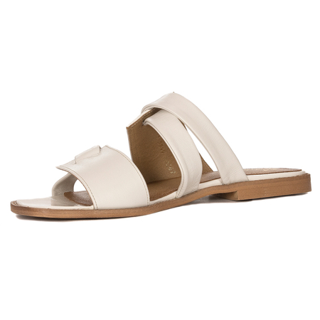 Maciejka Light Beige Women's Slides