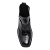 Boccato Leather Croc-Embossed Patent Loafers Slip-On Black 049-1738-64