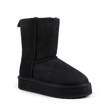 EMU Australia Women's Stinger Lo Flatform Black Ankle Boots