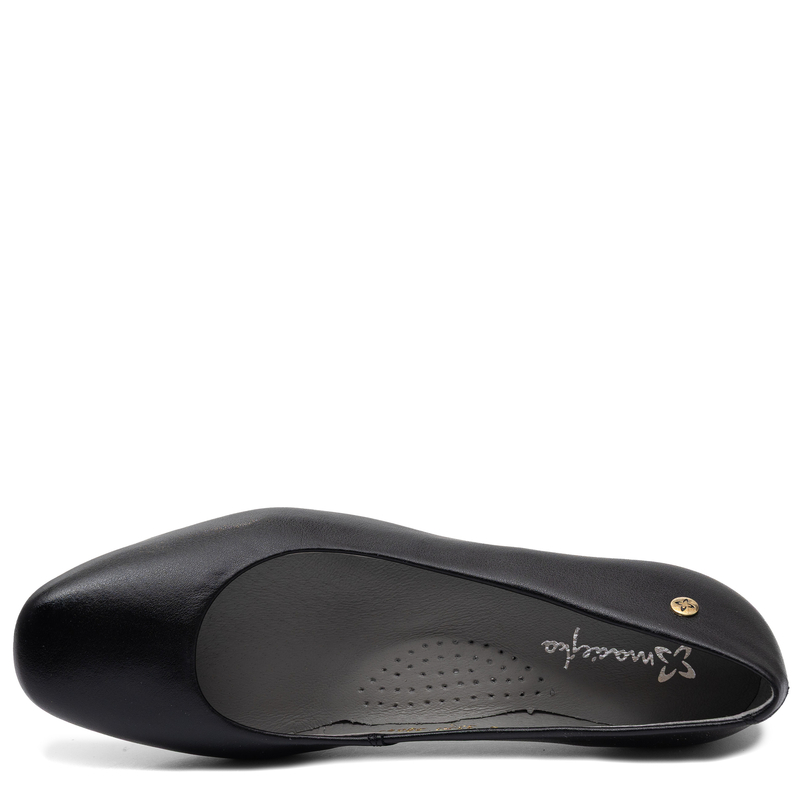 Maciejka Classic Leather Block Heel Pumps Black 03330-01-00-1