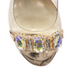 Sca'viola Women's Sandals On A High Heel Gold