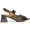 Maciejka Women's Heeled Leather Sandals Black