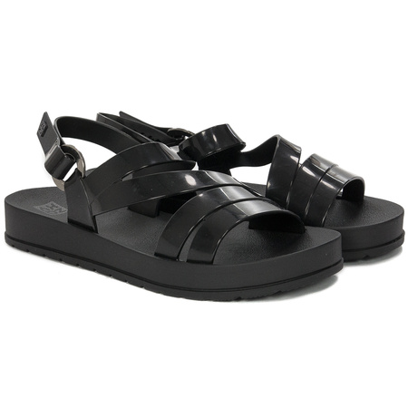 Sandały damskie Zaxy Freeze Sand Plat Fem Black Czarne