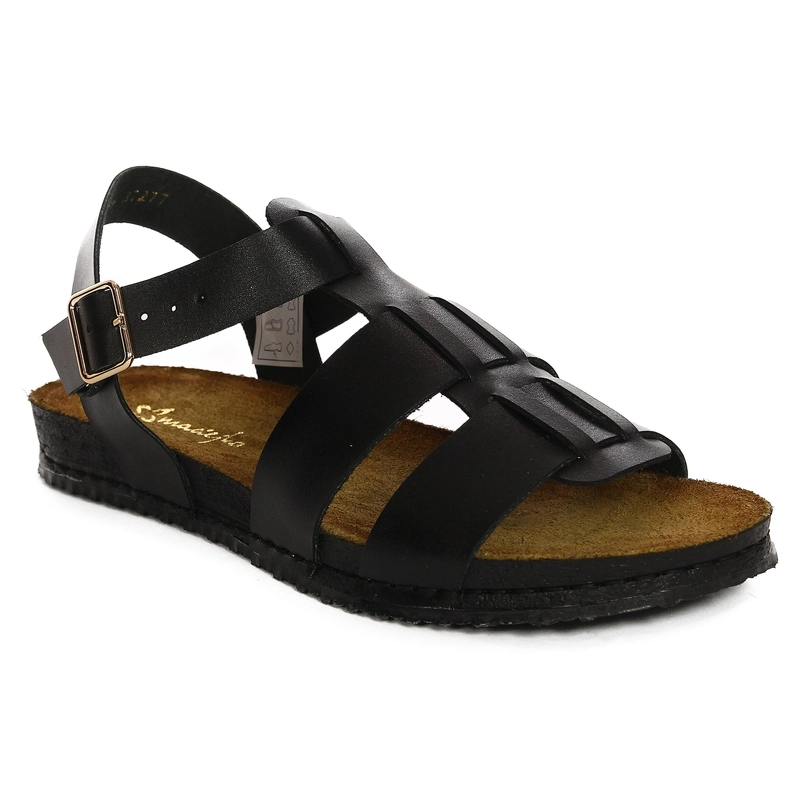 Maciejka Women's Leather Sandals Black