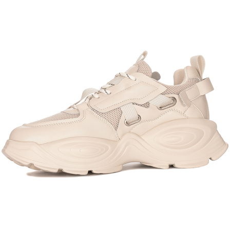 GOE Sneakersy buty damskie Beżowe