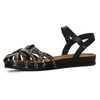 Maciejka Women's Leather Brown And Black Sandals