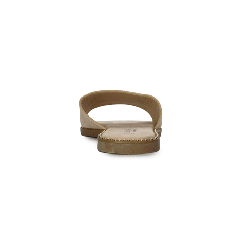S.Barski Women's Beige Slides