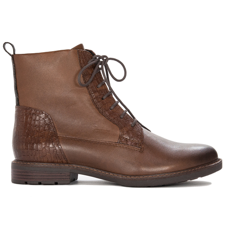 Marco Tozzi 2-25102-41-392 Brown Lace-up Woman's Leather Boots