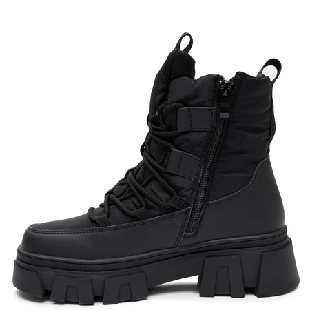 Lee Cooper Zimowe Ocieplane Botki Na Platformie Czarne LCJ-26-01-4628LA