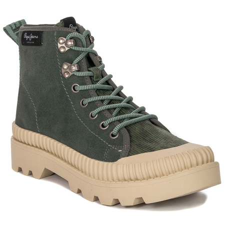 Trampki damskie Pepe Jeans PLS50429 790 Grey Green Ascot Desert